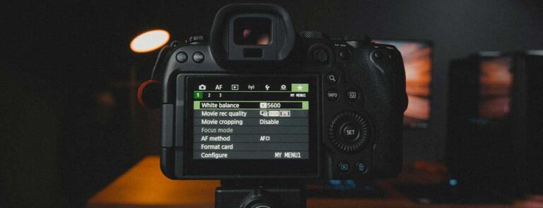 camera settings with lighting